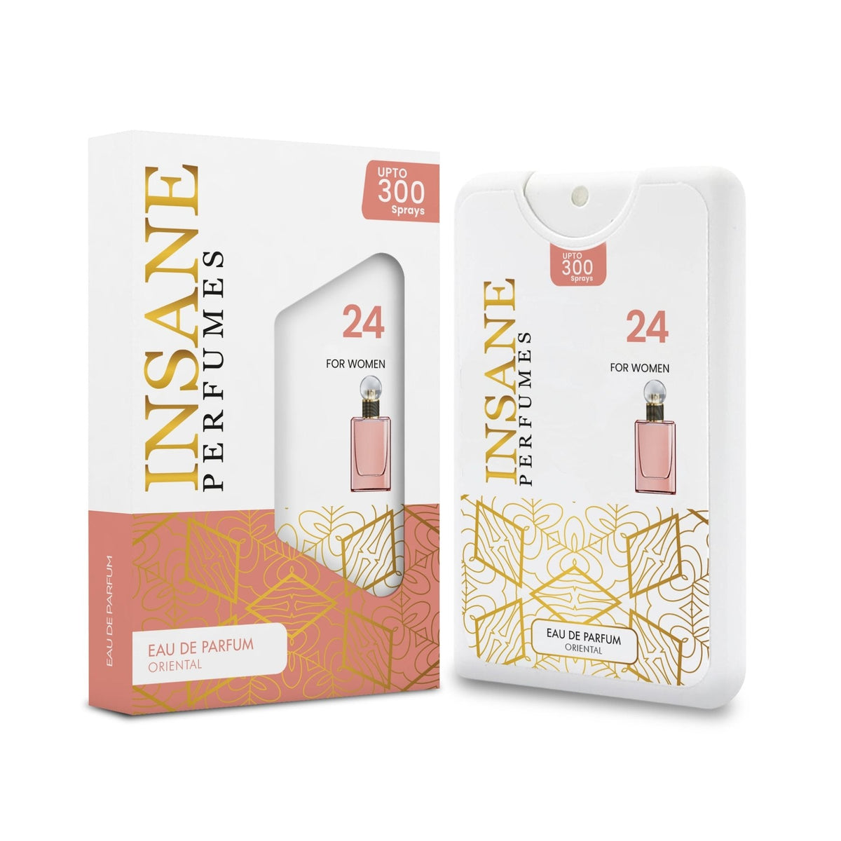 Insane Perfumes No.24 20ml pocket perfume spray and box, inspired by Black Opium