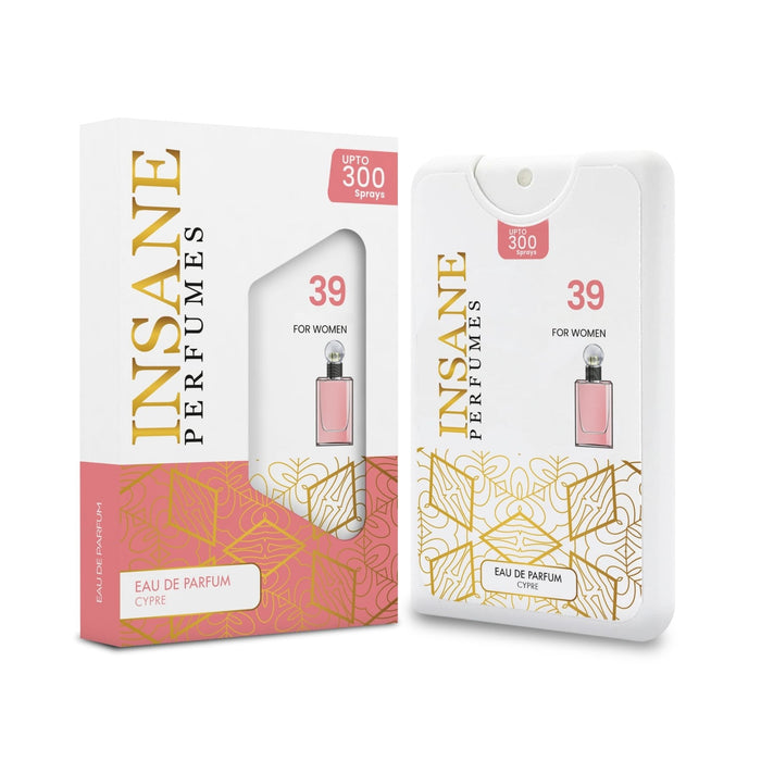 Insane Perfumes No.39 20ml pocket perfume spray and box
