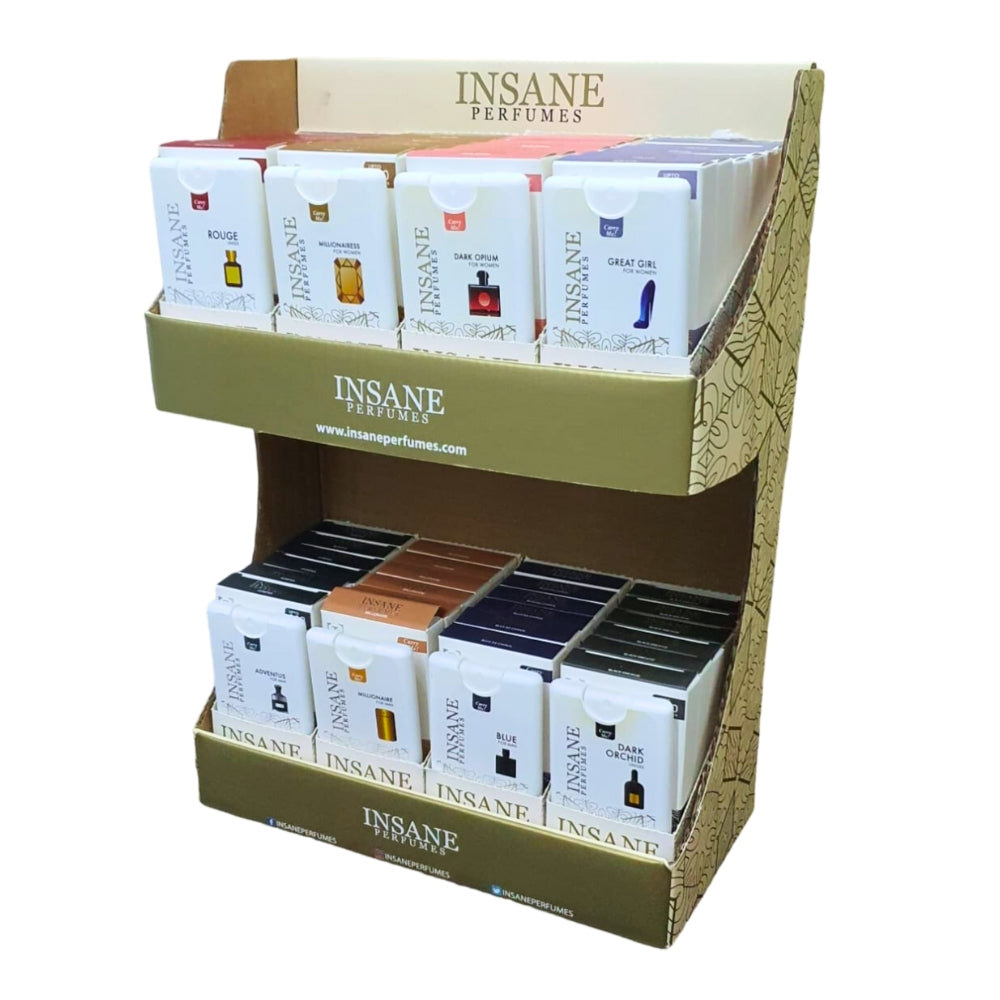 48 PIECE COUNTER TOP PERFUME STAND WITH FREE TESTERS